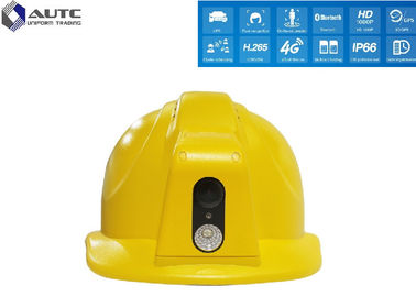 Customized High Voltage Black Hard Hat With Wireless HD Camera Lamp