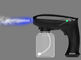 Electric  Wireless Atomization Disinfection Gun Handheld Blue Usb Rechargeable Disinfection Spray Gun