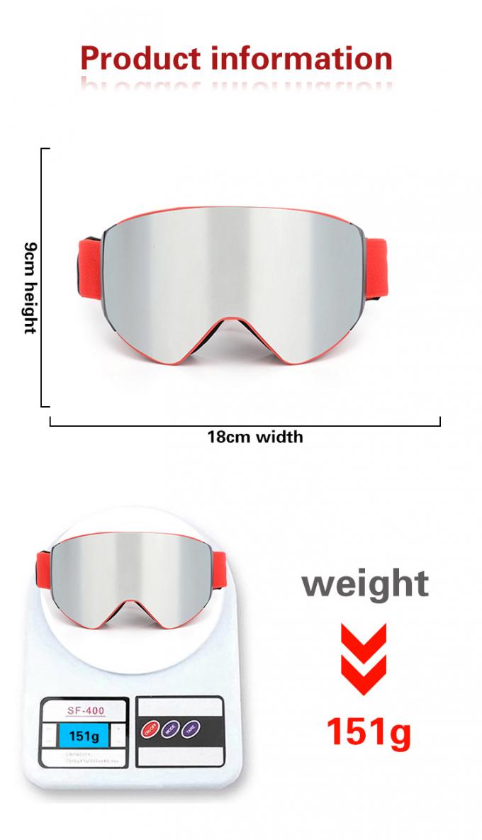 تبو الإطار وصفة طبية الرياضة في الهواء الطلق حملق حماية العين نظارات التزلج على الجليد