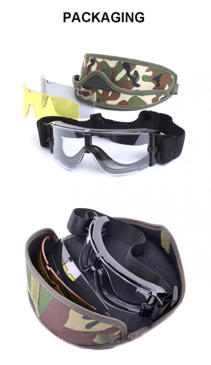 نظارات واقية من الرصاص مضادة للخدش مخصصة للأشعة فوق البنفسجية نظارات واقية واقية عسكرية 2018